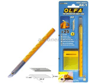 Нож дизайнера Olfa + 25 лезвий