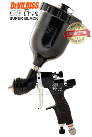 Краскопульт DeVilbiss GTi Pro Lite HV25 SUPER BLACK Limited