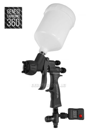 Краскопульт Walcom Carbonio Light HTE Clear с манометром