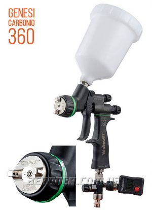 Краскопульт Walcom Genesi CARBONIO 360 HVLP