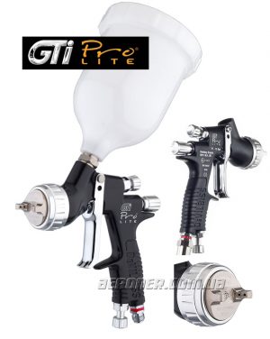 Краскопульт DeVilbiss GTi ProLite Black HV30 1,3+1,4