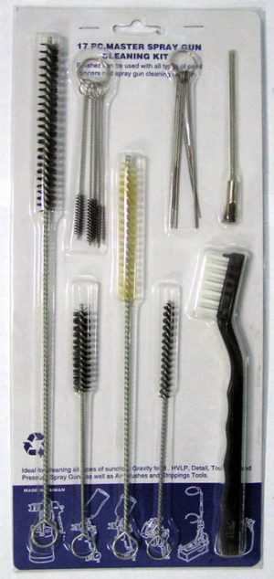 Набор для чистки краскопульта 17 предметов